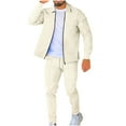 thumbnail image 1 of Men's Tracksuits Fashion Long Sleeve Zip Up Jacket and Drawstring Sweatpants Athletic Jogging Suits with Pockets, 1 of 7