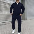 thumbnail image 1 of Men's Tracksuits Sweatsuits for Men Sweat Track Suits 2 Piece Athletic Full Zip Tracksuit Jacquard Jogging Set Jackets And Pants Outfit Sports Outfits Sets, 1 of 7