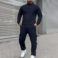 thumbnail image 1 of Men's Tracksuits Sweatsuits for Men Sweat Track Suits 2 Piece Quarter Zipper Jackets Pants Fleece Jogging Suits Sweatsuit Set Athletic Jogging Fall Winter Tracksuit, 1 of 6