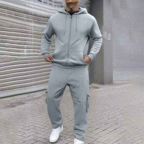 Men's Tracksuits Sweatsuits for Men Sweat Track Suits 2 Piece Full Zip Athletic Jogging Suit Sets Sport Sweat Suit Track Suit for Jogging or Warm Up