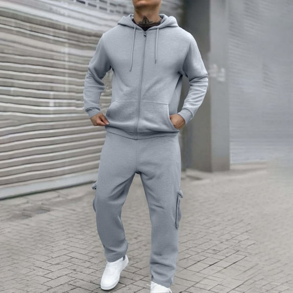 Men's Tracksuits Sweatsuits for Men Sweat Track Suits 2 Piece Full Zip Athletic Jogging Suit Sets Sport Sweat Suit Track Suit for Jogging or Warm Up
