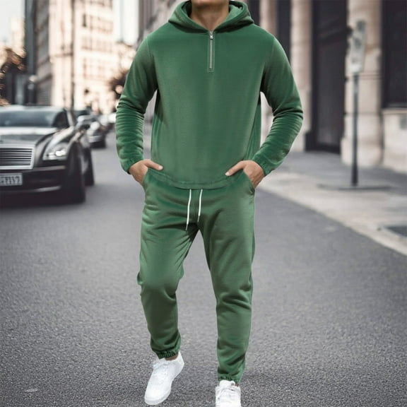 Men's Tracksuits Sweatsuits for Men Sweat Track Suits 2 Piece Full Zip Sports Sweatsuit Jogging Suits Track Suit for Jogging or Warm Up