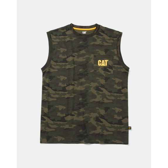 Men's Trademark Sleeveless Pocket Tee | CAT® WORKWEAR