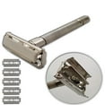 thumbnail image 1 of Men’s Traditional Classic Double Edge Shaving Safety Razor Butterfly + 5 Blades, 1 of 3