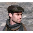 thumbnail image 1 of Men's Traditional Irish Wool Kerry Flat Cap, Fabric Patch B, Size Large Made By Mucros Weavers, 1 of 5