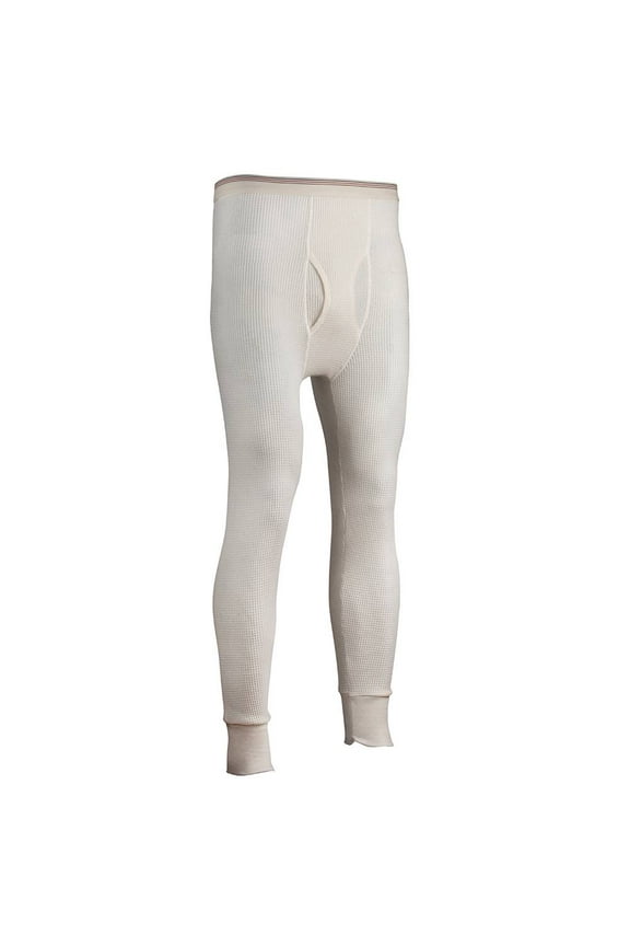Men's Traditional Long Johns Pants Cotton Polyester Thermals Tall Large Natural