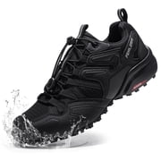 Men's Trail Running Shoes Waterproof Hiking Sneakers14 Men, Black