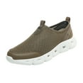 thumbnail image 1 of Men's Trainers Shoes Lassless S𝗅ip On Sneakers Hollow Out Mesh Breathable Shoes Lightweight Wide Width Sports Shoes for Workout Gym Driving Hiking Running, 1 of 7