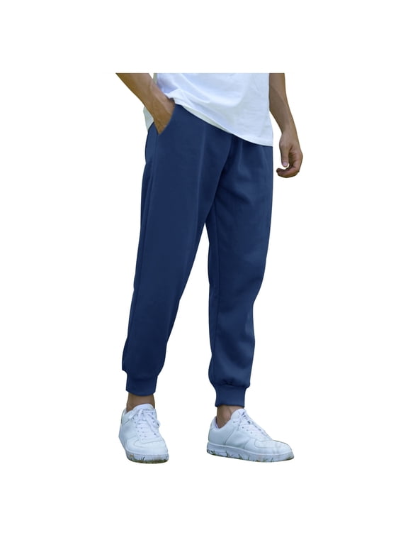 Men's Training Jogging Pants - 96% Polyester, Drawstring, Zipper Pockets, Versatile Activewear