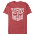 thumbnail image 1 of Men's Transformers Autobot Parts Logo Graphic Tee Red Heather Small, 1 of 5