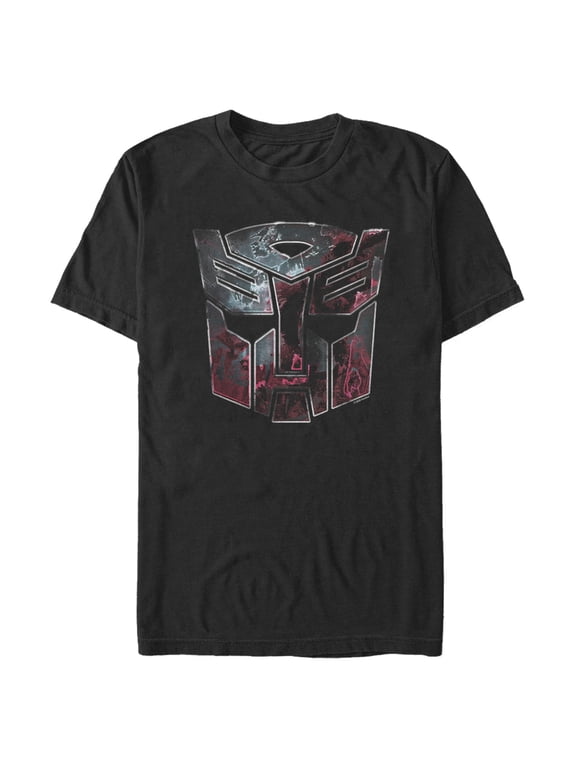 Men's Transformers Autobot Rusted Logo Graphic Tee Black 3X Large