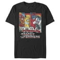 thumbnail image 1 of Men's Transformers Autobots 1984 Character Panels Graphic Tee Black 1X Big Tall, 1 of 3