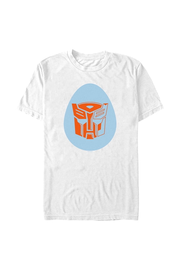 Men's Transformers Autobots Egg Logo  Graphic Tee White Medium