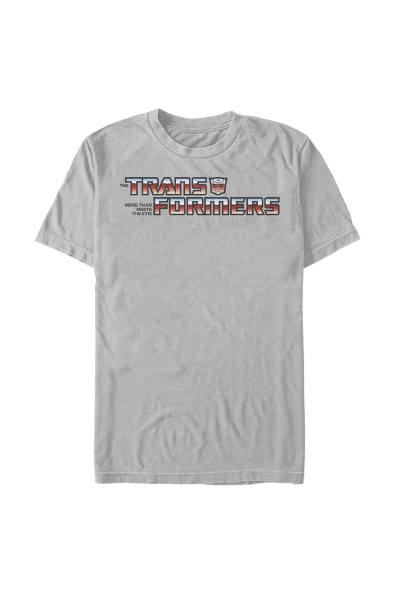 Men's Transformers Autobots Logo Graphic Tee Silver Large
