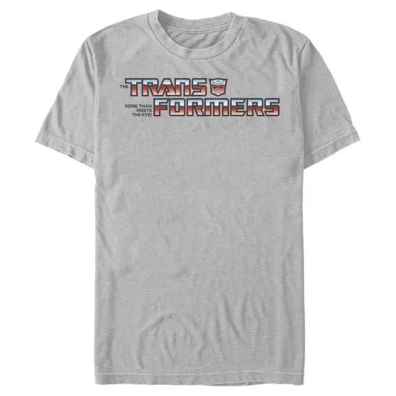 Men's Transformers Autobots Logo Graphic Tee Silver Medium