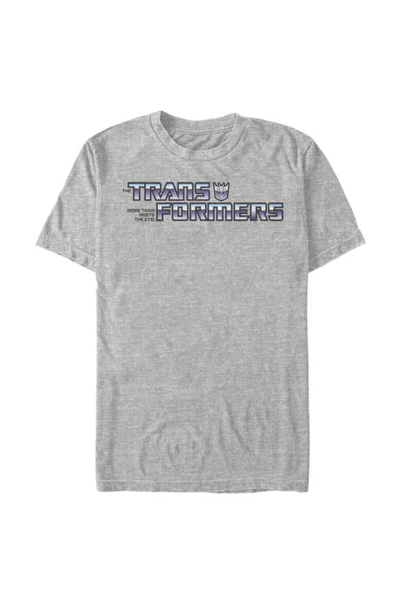 Men's Transformers Decepticon More Than Logo  Graphic Tee Athletic Heather Medium