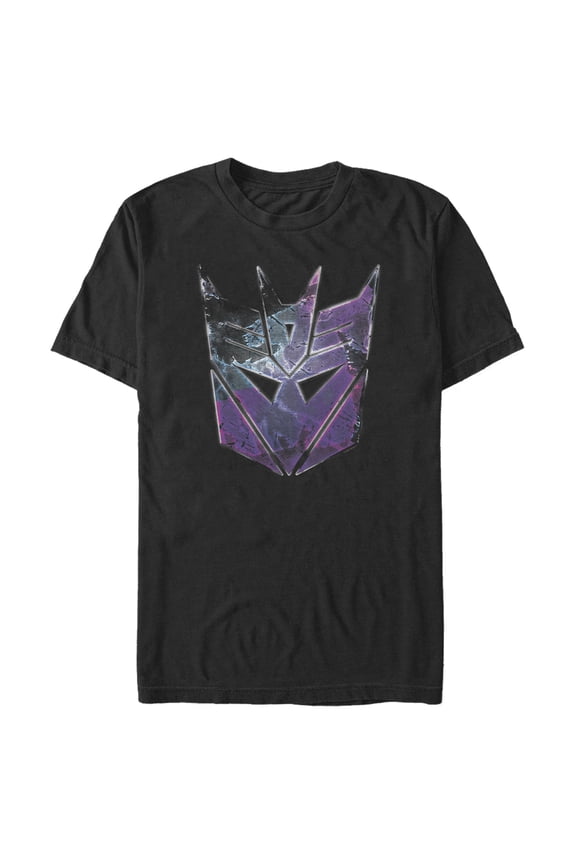 Men's Transformers Decepticon Rusted Logo  Graphic Tee Black 2X Large