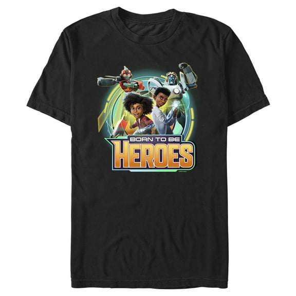 Men's Transformers: EarthSpark Born To Be Heroes Graphic Tee Black 2X Large