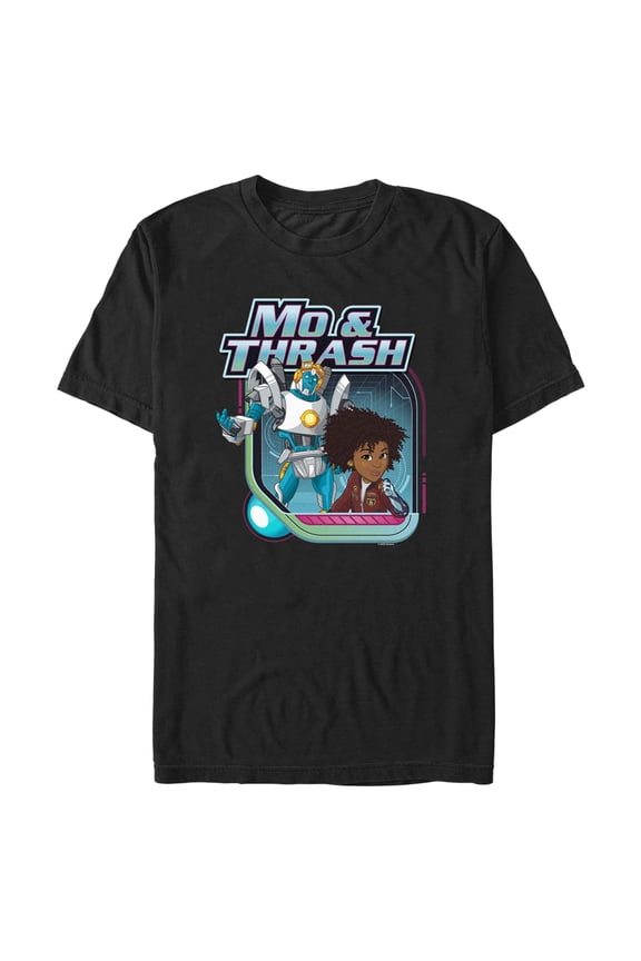Men's Transformers: EarthSpark Mo and Thrash Graphic Tee Black 2X Large