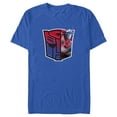 thumbnail image 1 of Men's Transformers: EarthSpark Optimus Prime Autobots Logo  Graphic Tee Royal Blue Small, 1 of 4