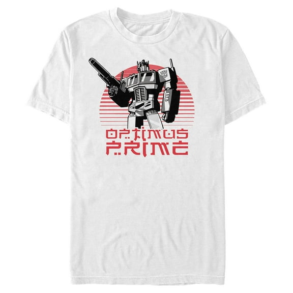 Men's Transformers Optimus Prime Retro Kanji T-Shirt