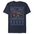 thumbnail image 1 of Men's Transformers Optimus Prime Roll Out Ugly Xmas  Graphic Tee Navy Blue 3X Large, 1 of 5