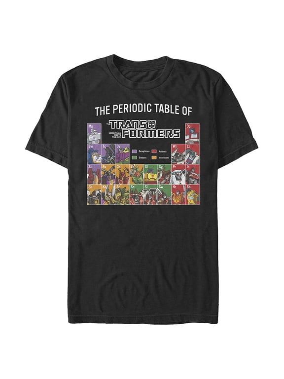Men's Transformers Periodic Table of Transformers T-Shirt