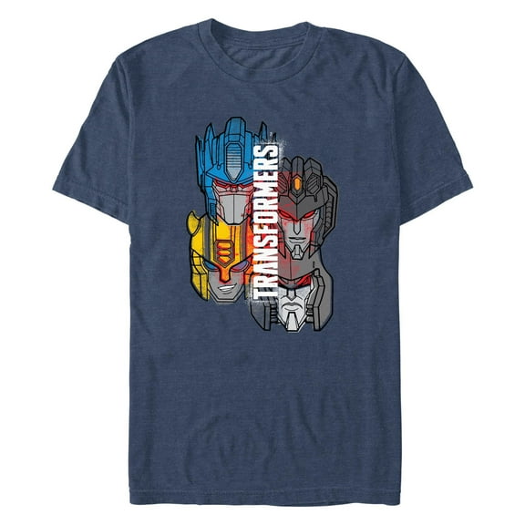 Men's Transformers Retro Faces  Graphic T-Shirt
