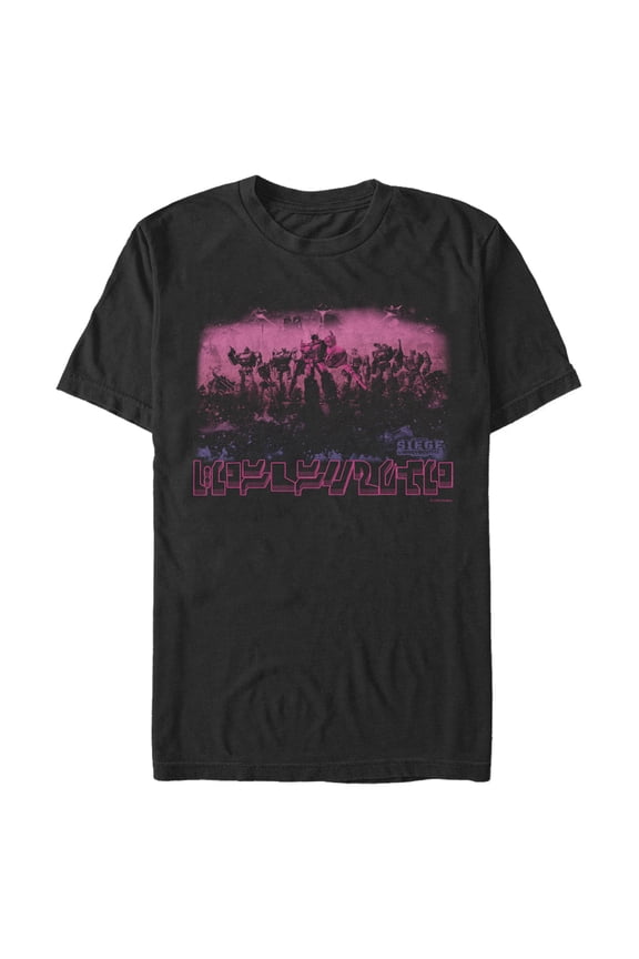 Men's Transformers Siege Battlefield Graphic Tee Black 2X Large