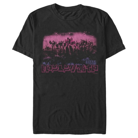 Men's Transformers Siege Battlefield Graphic Tee Black X Large