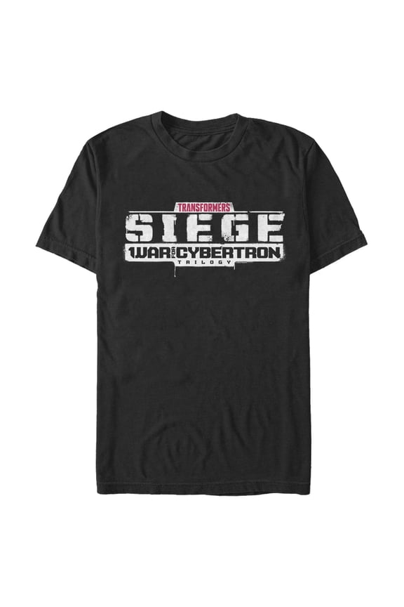 Men's Transformers Siege Logo Graphic Tee Black Large