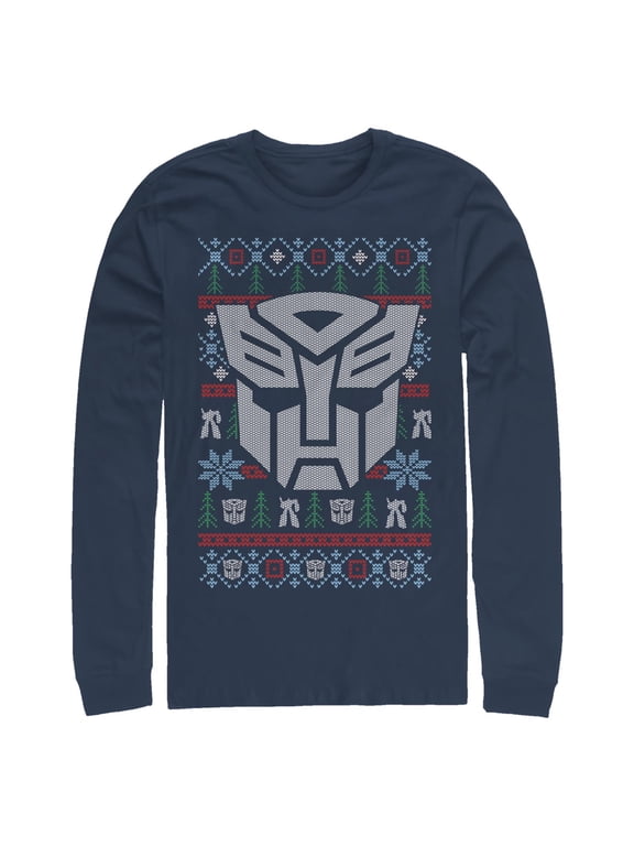 Men's Transformers Ugly Sweater Autobot Long Sleeve Shirt