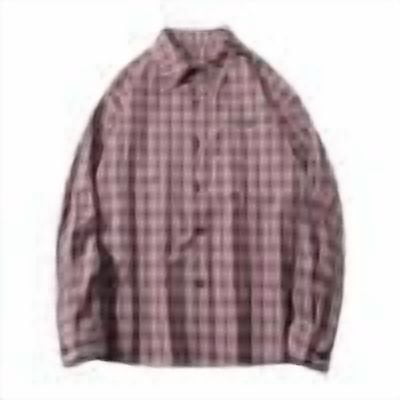 Men's Transitional Weather Clothes Loose Fit Long Sleeve Button Down Shirt Plaid Business Casual Dress Shirts