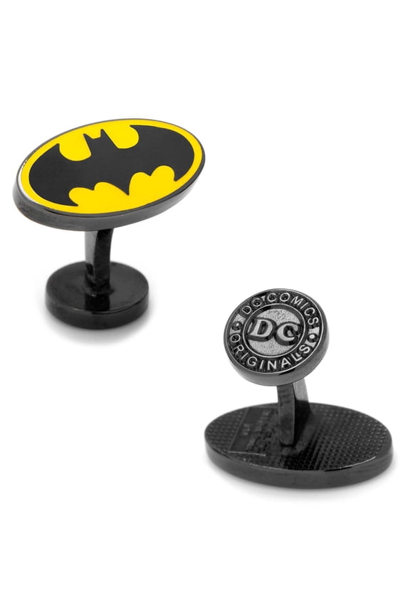 Men's Transparent Enamel Batman Cufflinks