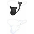 thumbnail image 1 of Men’s Transparent Thong Underwear - Sheer Waistband & Mesh Ventilation, 1 of 10