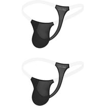 Men’s Transparent Thong Underwear - Sheer Waistband & Mesh Ventilation