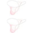 thumbnail image 1 of Men’s Transparent Thong Underwear - Sheer Waistband & Mesh Ventilation, 1 of 10