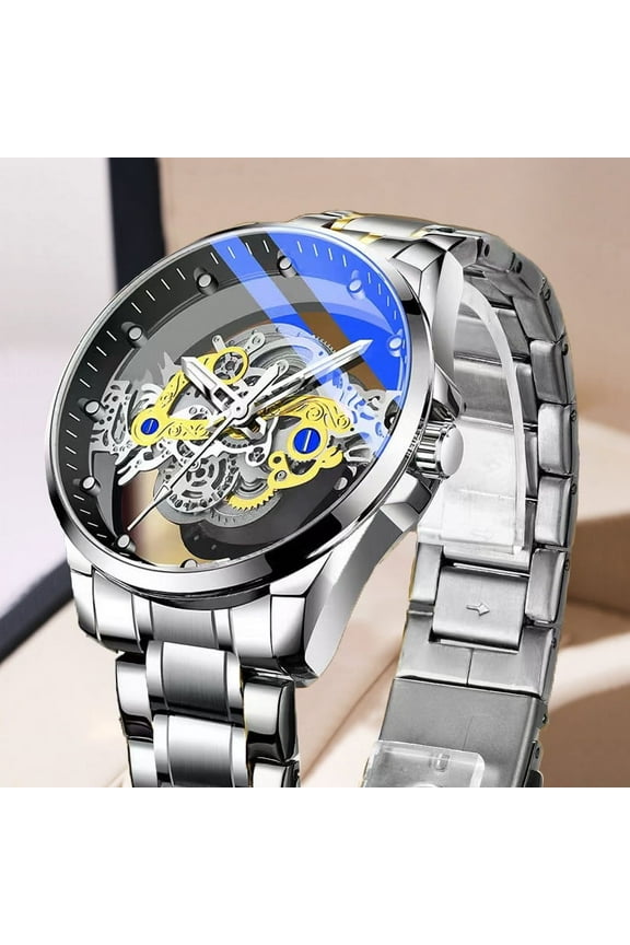 Men's Transparent Wristwatch
