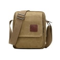 thumbnail image 1 of Men's Travel Bag Canvas Chest Rucksack for Sports and Leisure, Adjustable Crossbody Shoulder Bag with Multiple Pockets, 22 x 19 x 7 cm, 1 of 6
