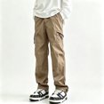 thumbnail image 1 of Men's Travel Hiking Cargo Pants Stretch Twill Fabric Lightweight Secure Multi Pockets S-XL, 1 of 9