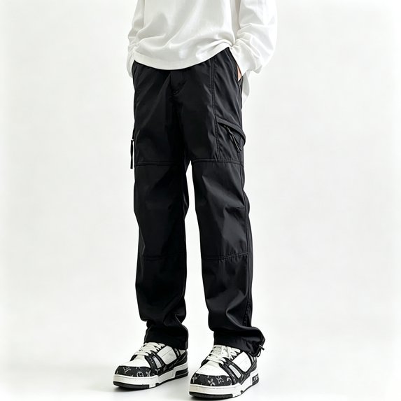 Men's Travel Hiking Cargo Pants Stretch Twill Fabric Lightweight Secure Multi Pockets S-XL