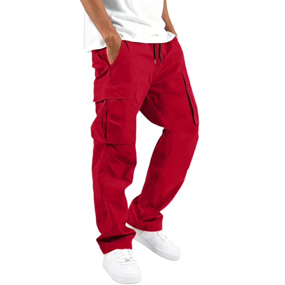 Men's Travel Pants with Hidden Security Pockets Classic Water Resistant Joggers Pants Casual Travel Work Sweatpants All Seasons