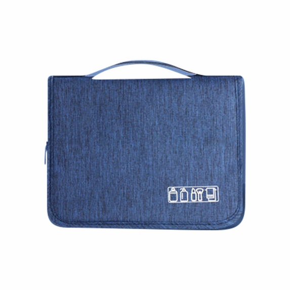 Travel Toiletries Bag Men's Business Trip Large Capacity Portable Makeup Storage Kit with Dry and Wet Separation