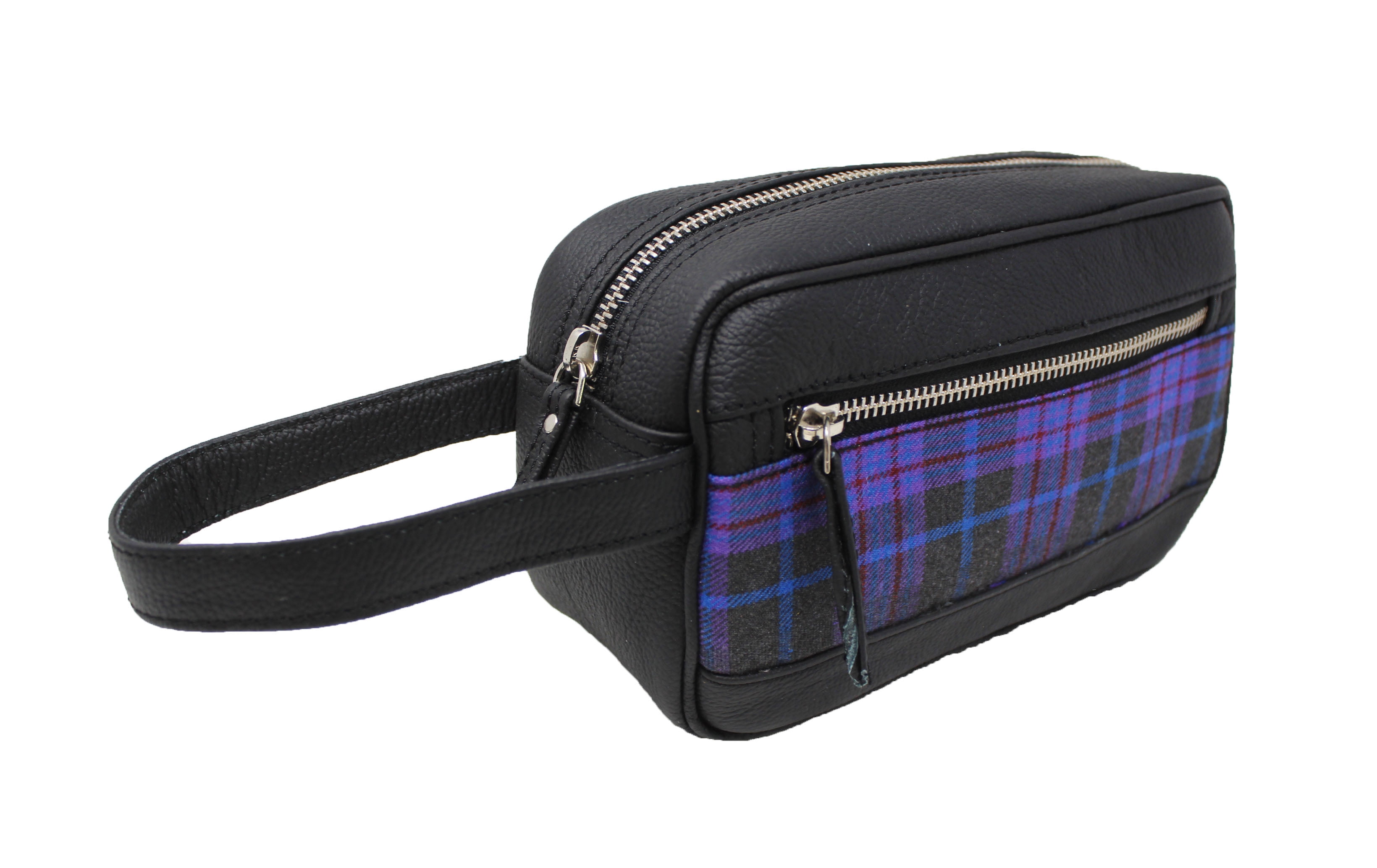 Men's Travel Toiletry Organizer Shaving Dopp Kit Leather Bag 18BT24