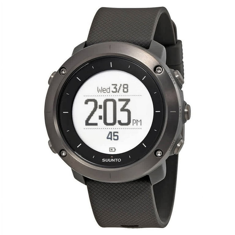 Suunto Men's Traverse Grey Rubber Quartz Watch, GPS, 50mm