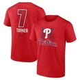 thumbnail image 1 of Men's Trea Turner Red Philadelphia Phillies Fastball Player Name & Number T-Shirt, 1 of 3