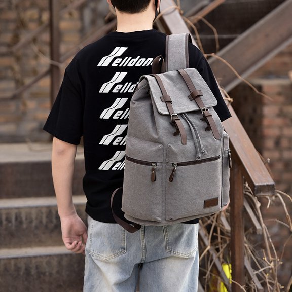 Men's Trendy Backpack Large Capacity,Black