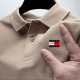 thumbnail image 1 of Men‘s Trendy Fashion Summer Streetwear T-Shirt Top Business Casual Polo Summer Collar POLO Short Sleeve, 1 of 6