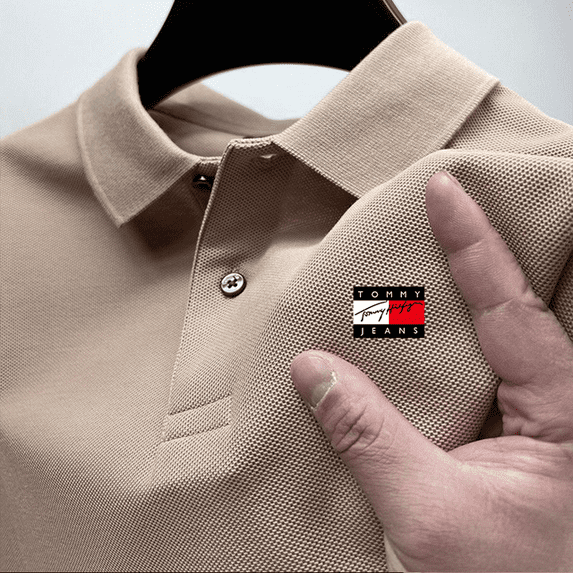 Men‘s Trendy Fashion Summer Streetwear T-Shirt Top Business Casual Polo Summer Collar POLO Short Sleeve