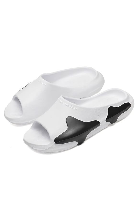 Men's Fashion Thick Sole Cloud Slides Non-Slip Pillow Sandals for Shower Casual Wear